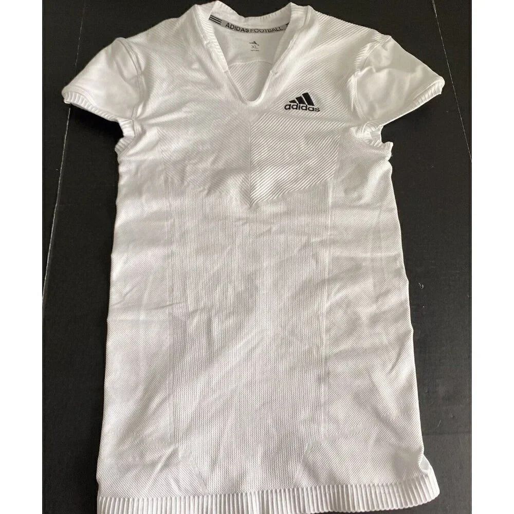 Adidas Techfit Primeknit Football Jersey‎ Men’s XL White Compression Fit NO TAG